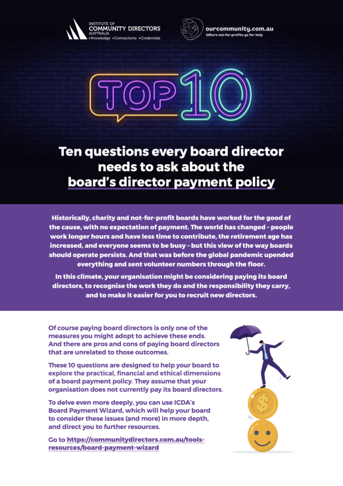 Top10 Help Sheet Board Payment Policy